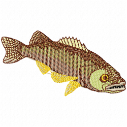 Fishes Embroidery Design 9